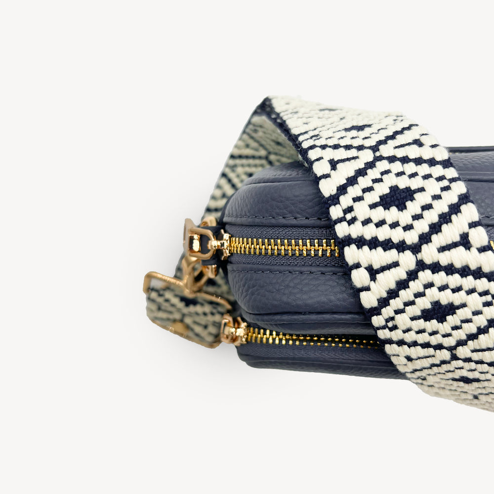 Navy & White Embroidered Strap thumbnail-image-35