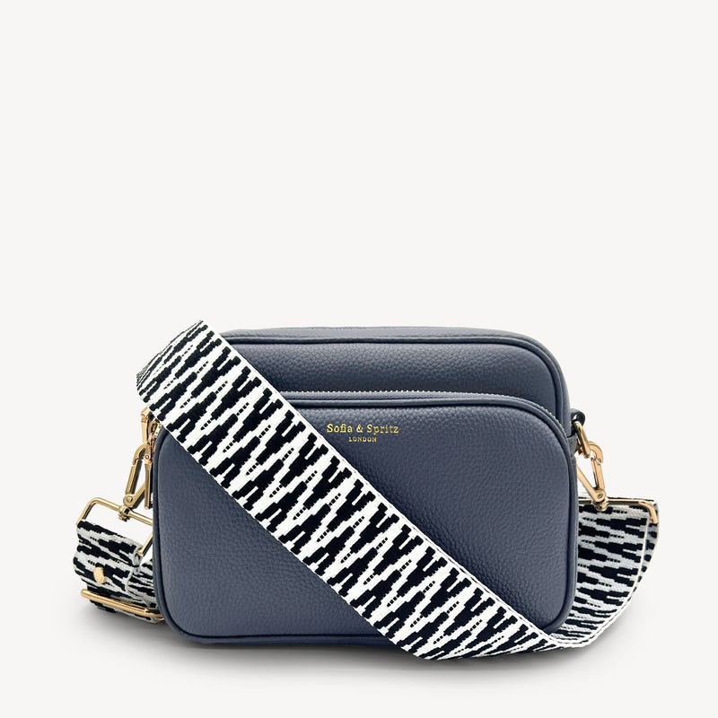 Black & White Zigzag Strap