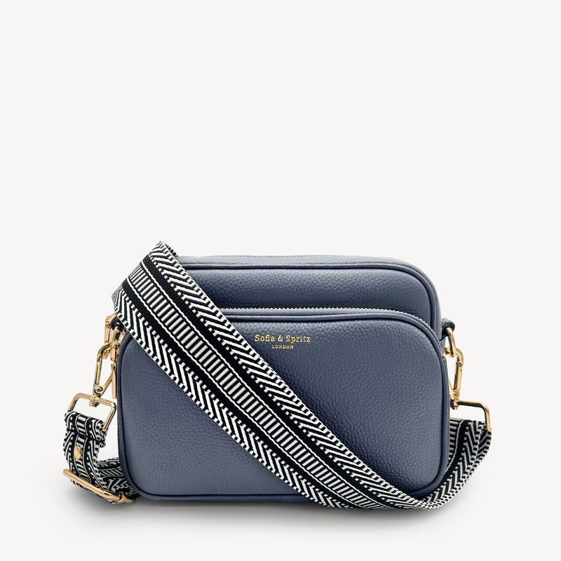 Black & White Stripe Aztec Strap