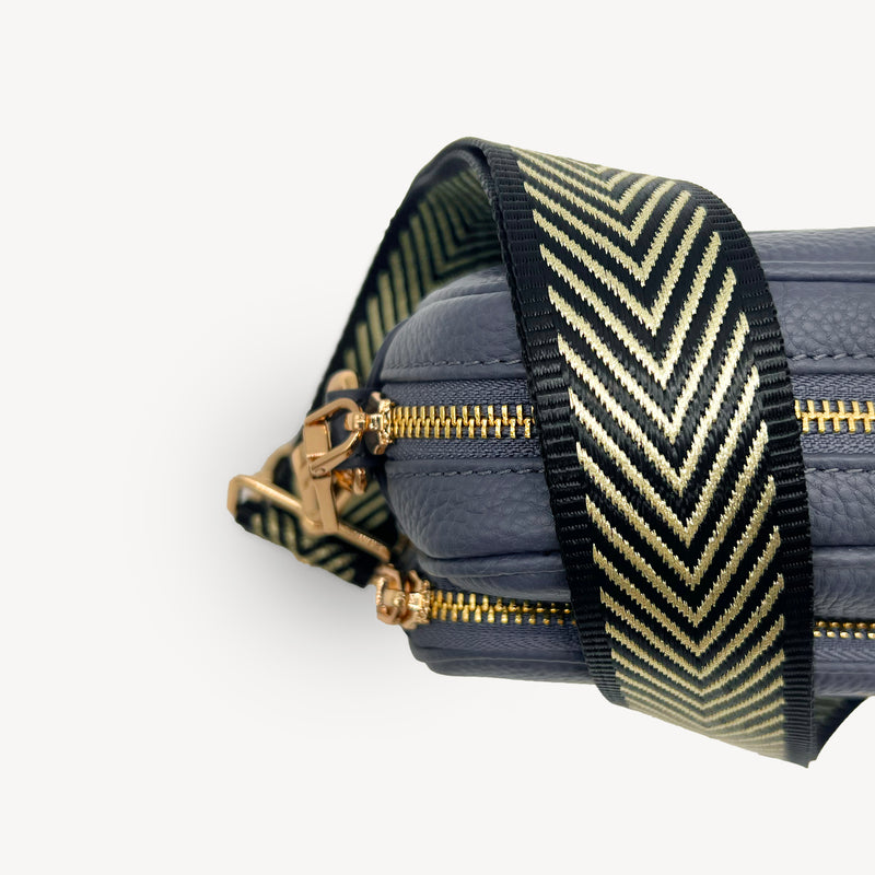 Black & Gold Chevron Strap