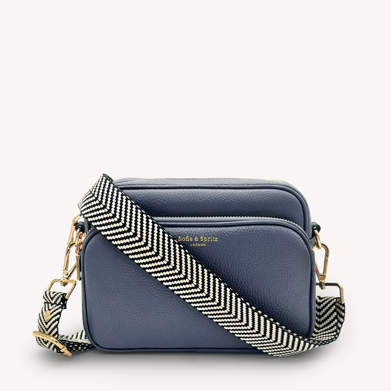 Black & White Chevron Strap