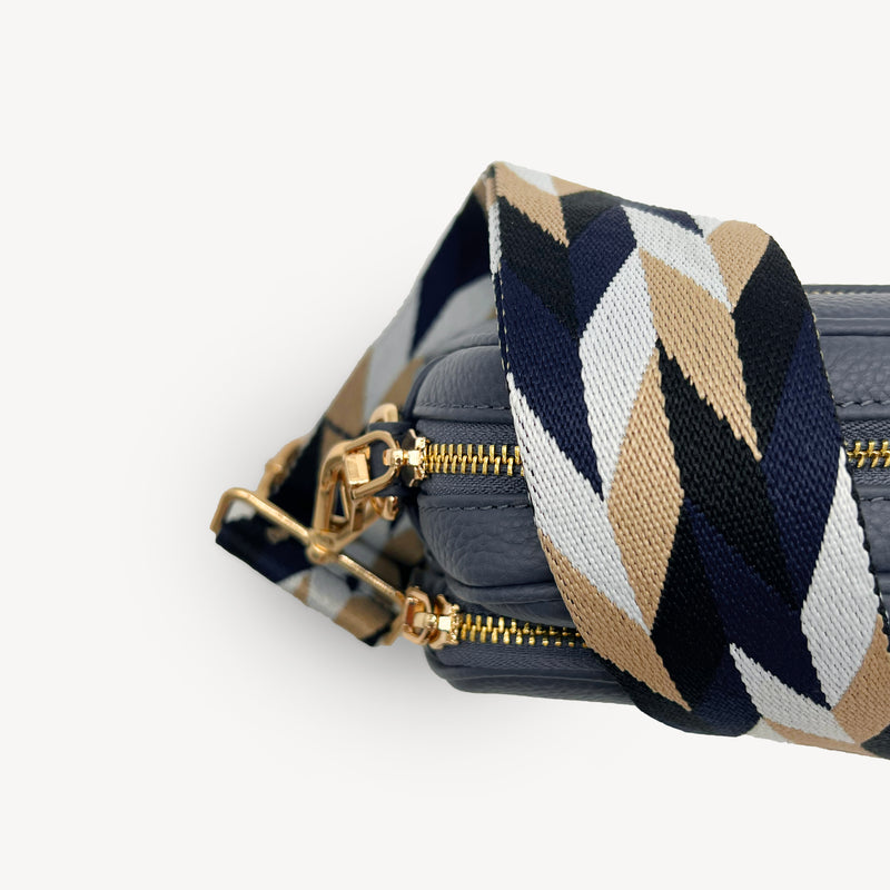 Navy & White Mosaic Strap