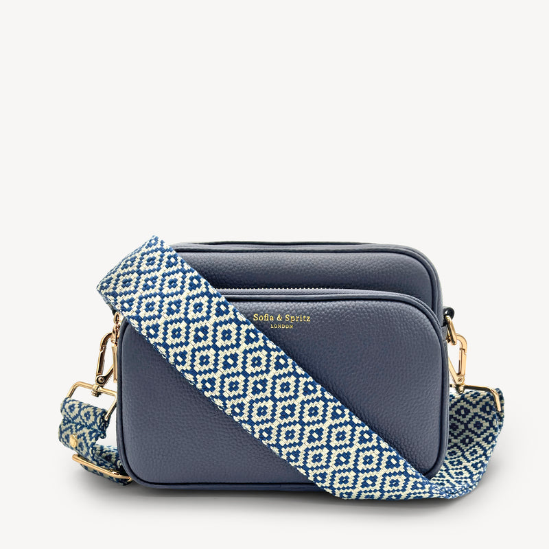 Blue & Stone Embroidered Strap