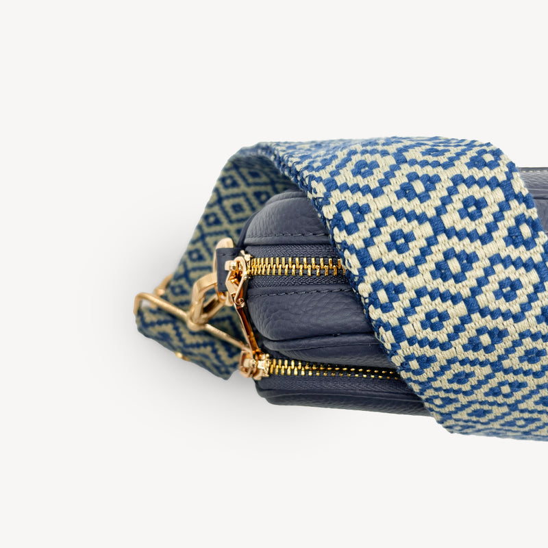 Blue & Stone Embroidered Strap