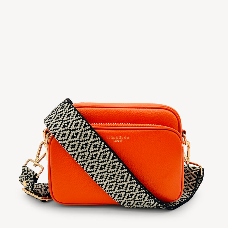 Black & Stone Embroidered Strap