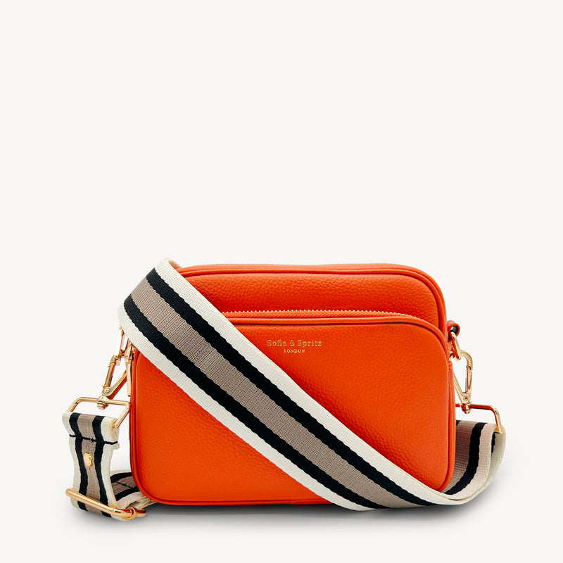 Black, Stone & Tan Stripe Strap