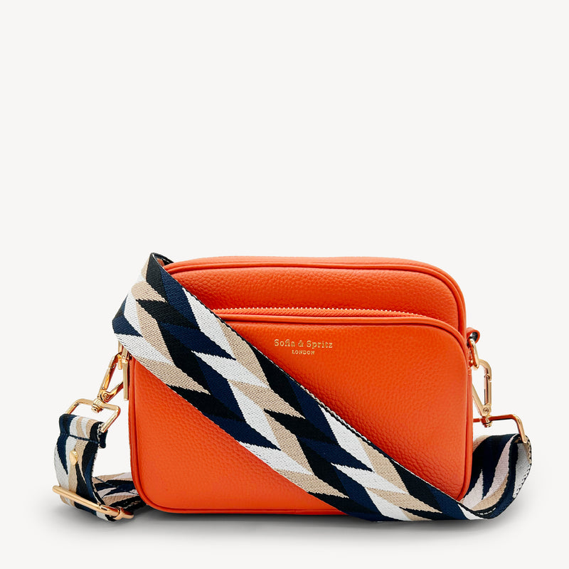 Navy & White Mosaic Strap