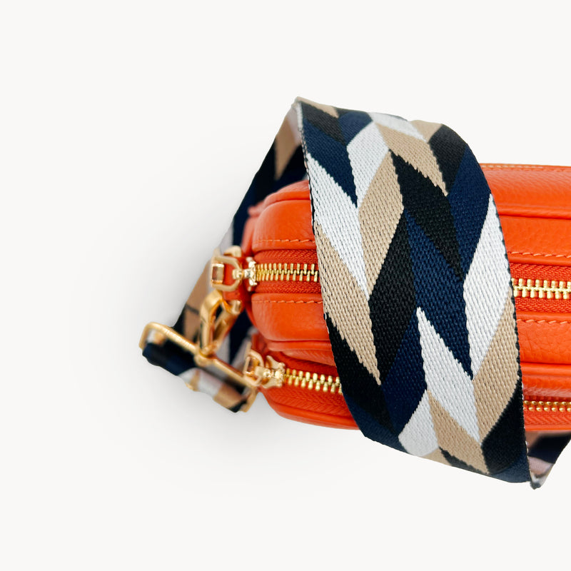 Navy & White Mosaic Strap