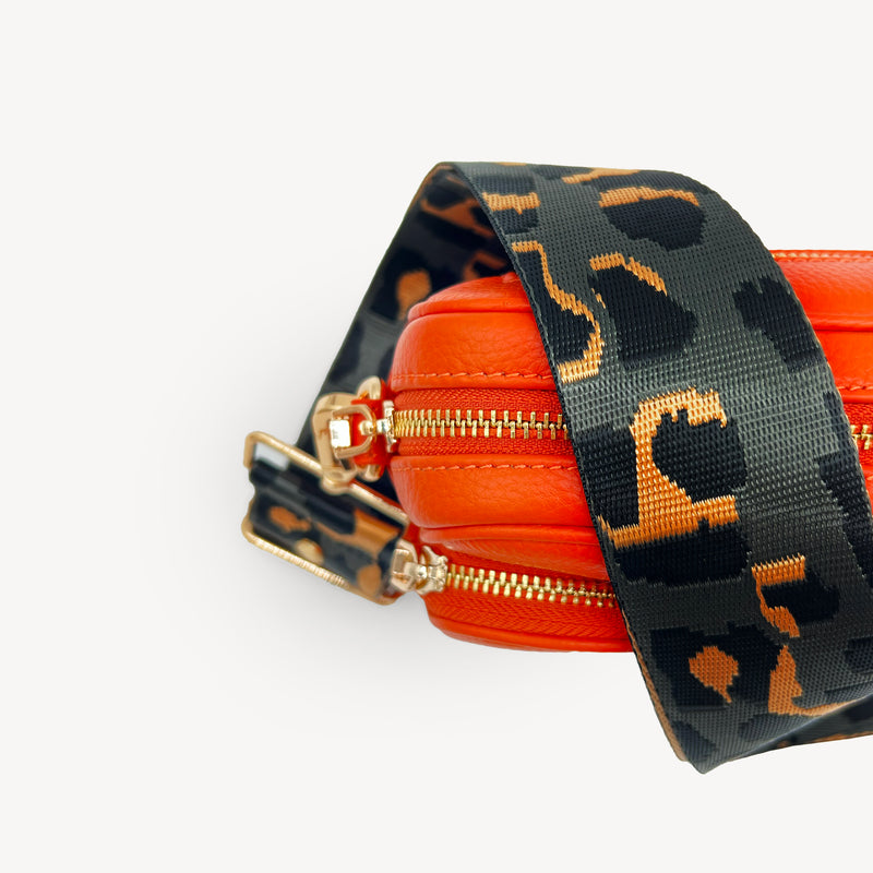 Grey & Gold Leopard Strap