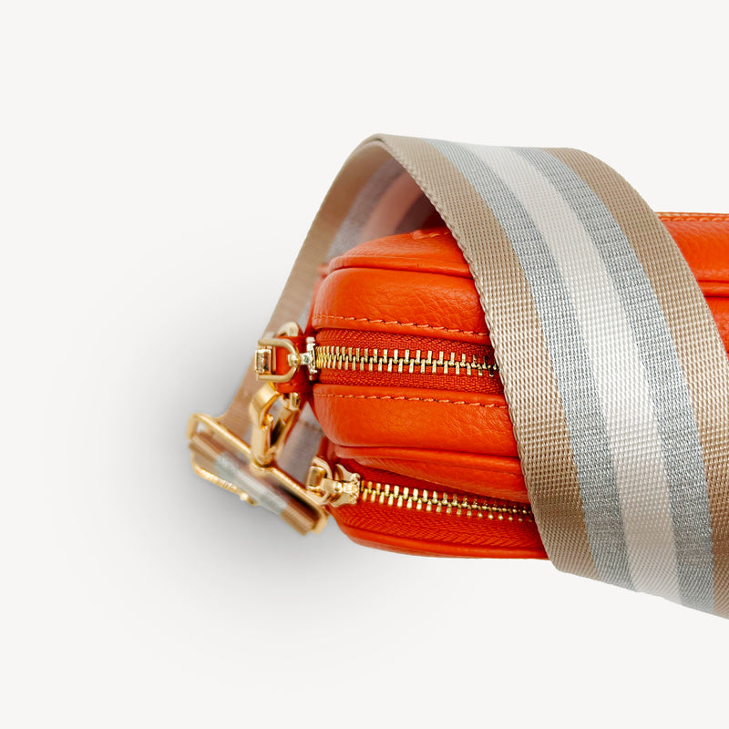 Champagne & Silver Stripe Strap