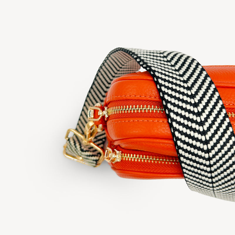 Black & White Chevron Strap