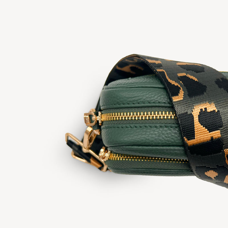 Grey & Gold Leopard Strap