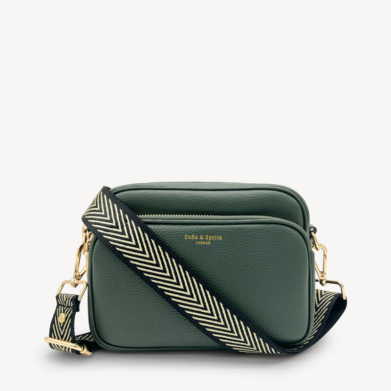 Black & Gold Chevron Strap