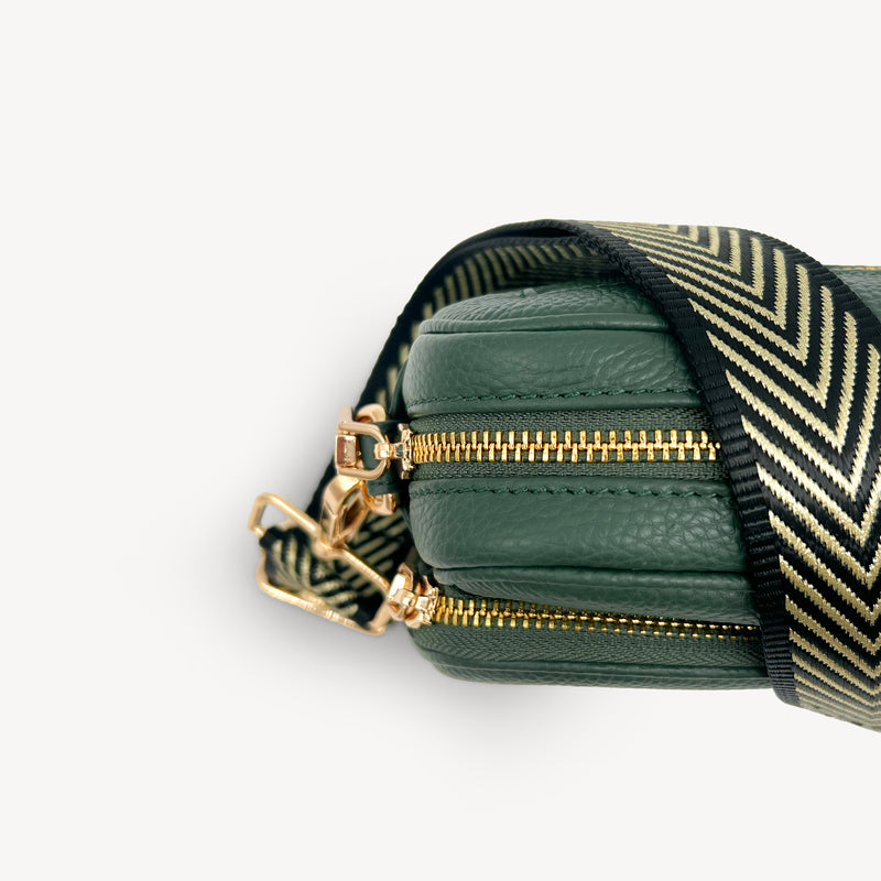 Black & Gold Chevron Strap