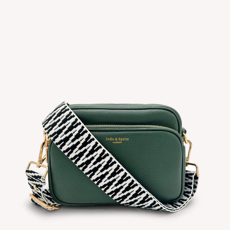 Black & White Zigzag Strap