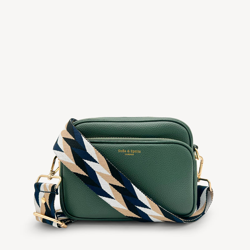 Navy & White Mosaic Strap