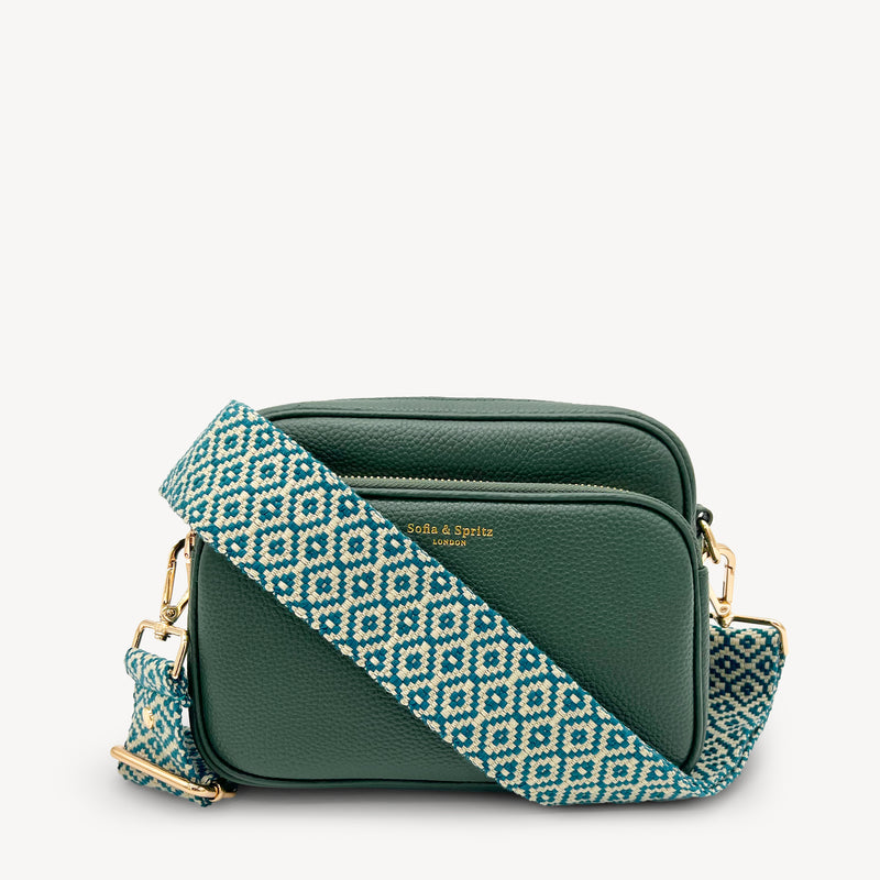 Blue & Stone Embroidered Strap