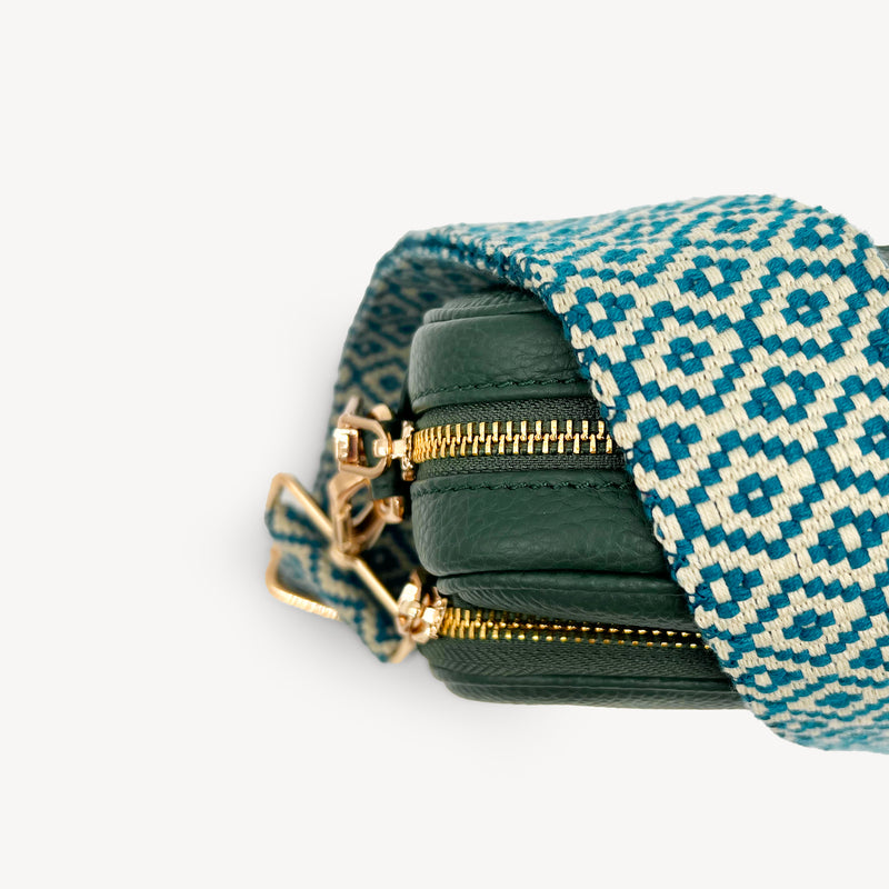 Blue & Stone Embroidered Strap