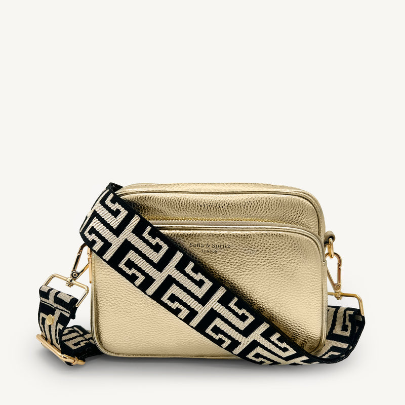 Black & Stone Greek Strap