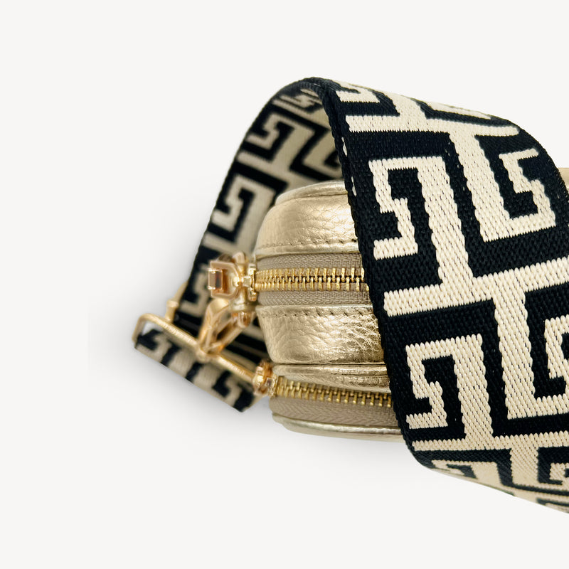 Black & Stone Greek Strap