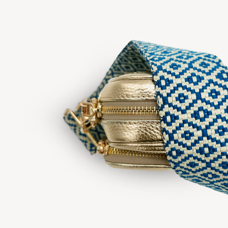 Blue & Stone Embroidered Strap