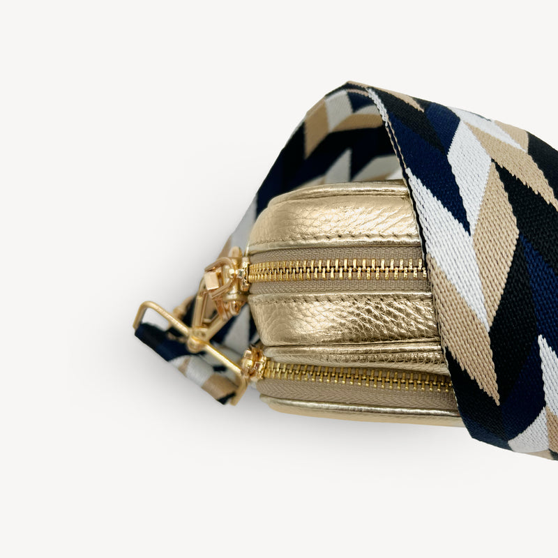 Navy & White Mosaic Strap