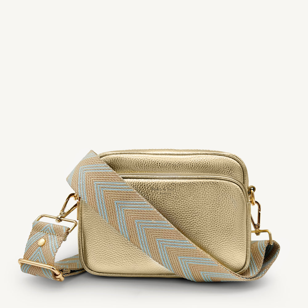 Pale Blue & Tan Arrow Strap thumbnail-image-39