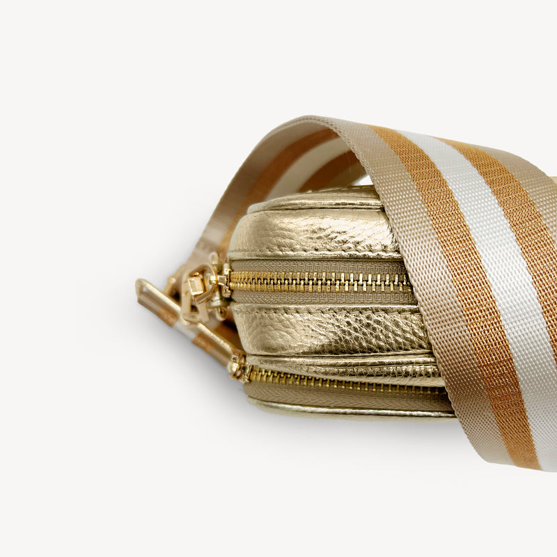 Champagne & Rose Gold Stripe Strap