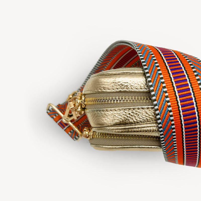 Orange Assortment Stripe Aztec Strap