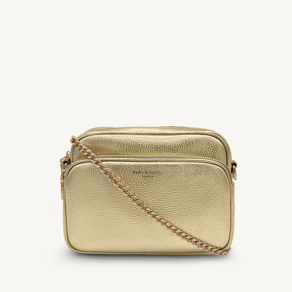 Alba Crossbody Bag - Gold thumbnail-image-1