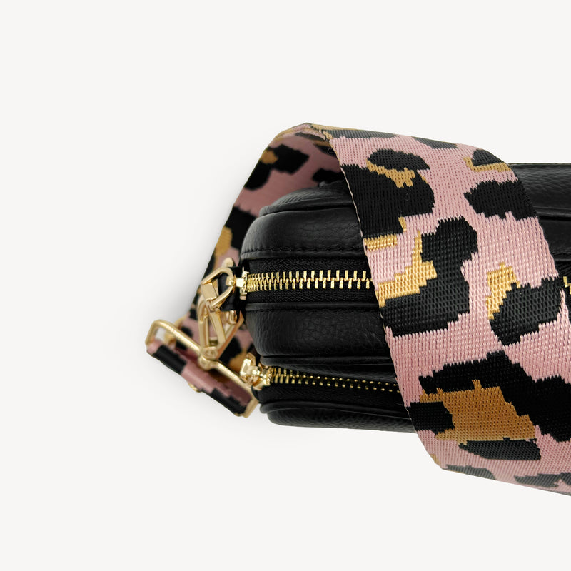 Pale Pink & Gold Leopard Strap