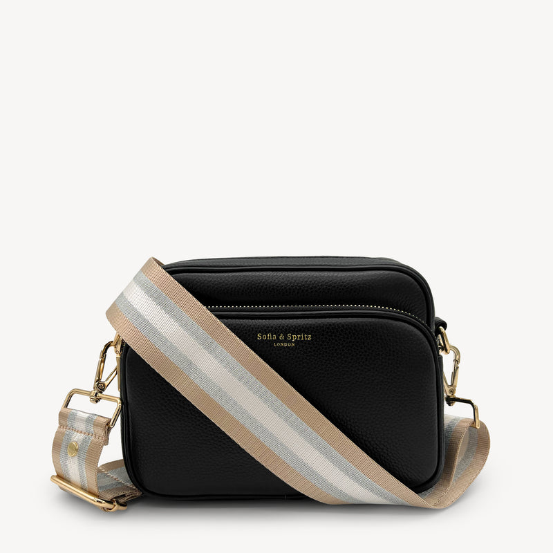 Champagne & Silver Stripe Strap