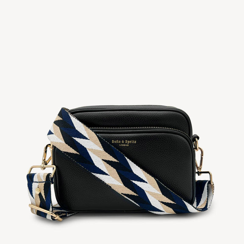 Navy & White Mosaic Strap