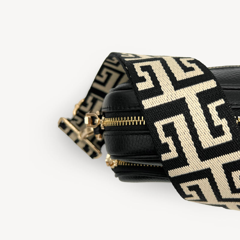 Black & Stone Greek Strap