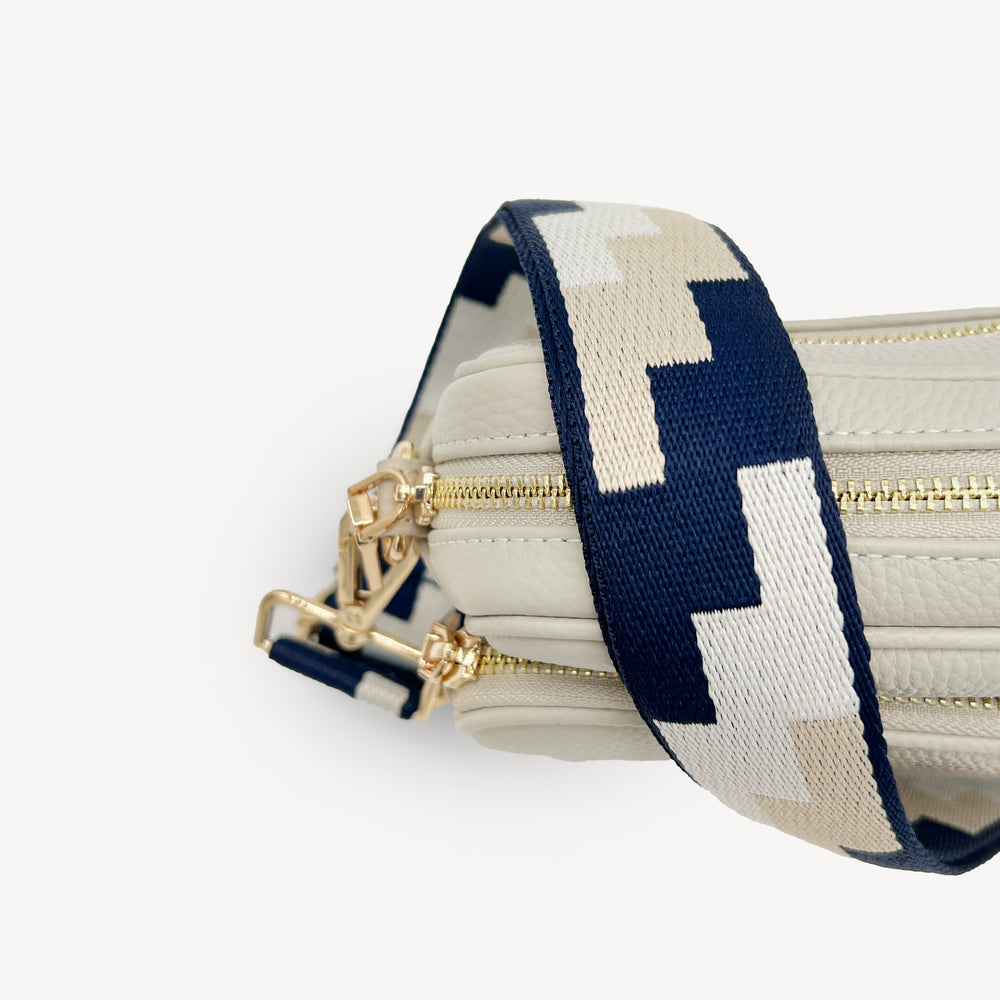 Navy, Stone & Tan Puzzle Strap thumbnail-image-43
