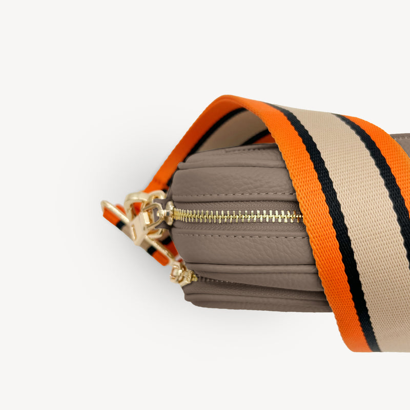 Orange, Tan & Black Stripe Strap