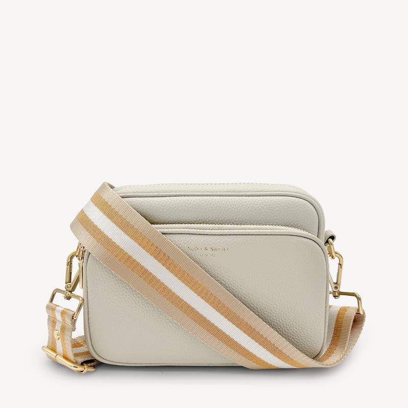 Champagne & Rose Gold Stripe Strap