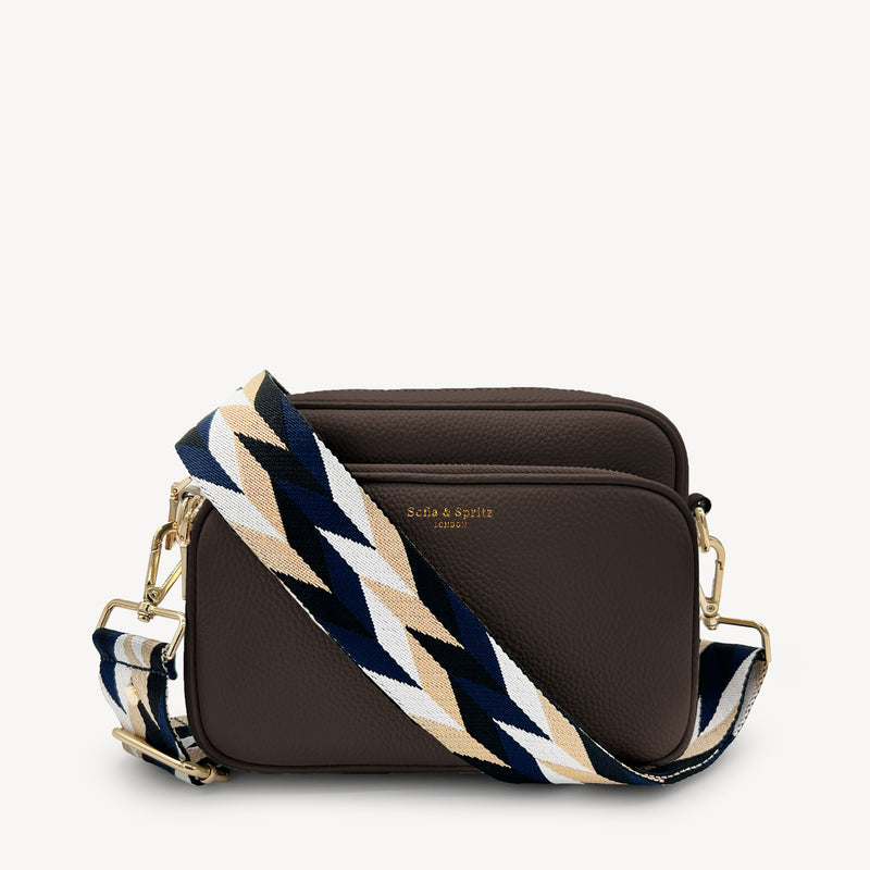 Navy & White Mosaic Strap