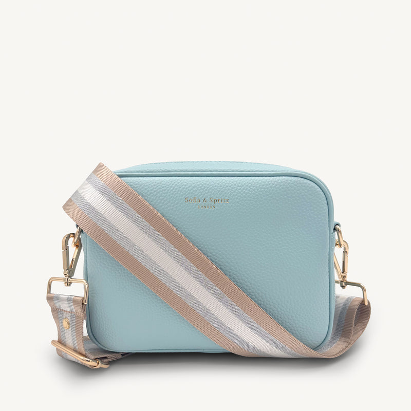 Champagne & Silver Stripe Strap