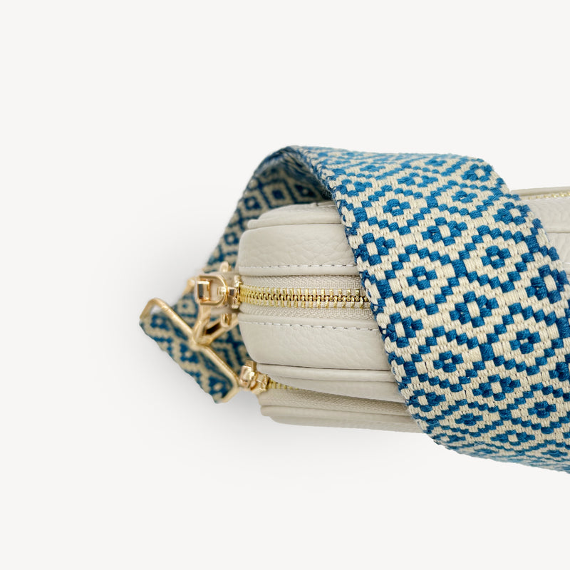 Blue & Stone Embroidered Strap