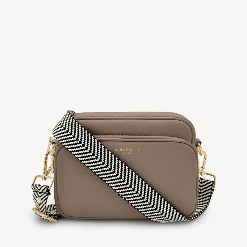 Black & White Chevron Strap