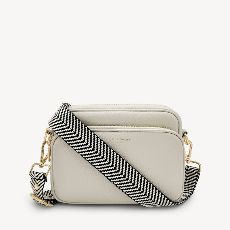 Black & White Chevron Strap