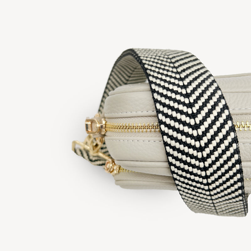 Black & White Chevron Strap