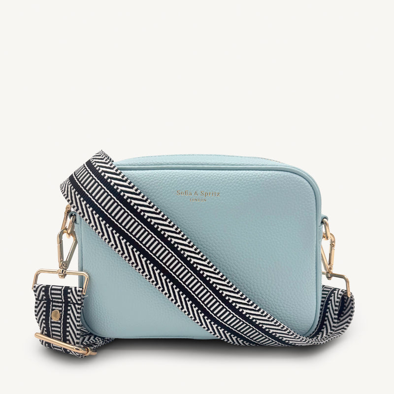 Black & White Stripe Aztec Strap