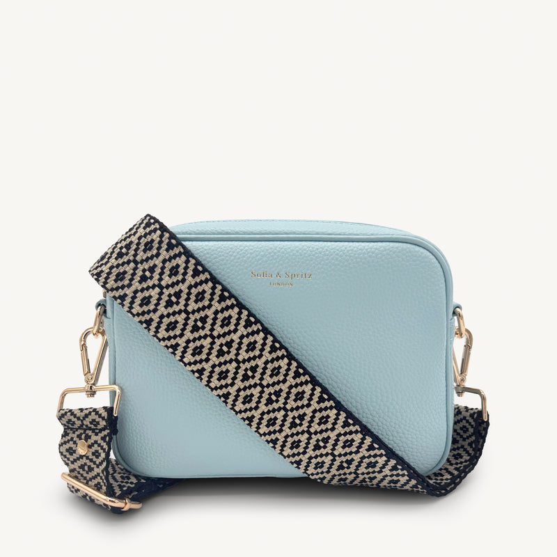 Black & Stone Embroidered Strap