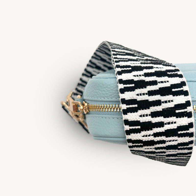 Black & White Zigzag Strap