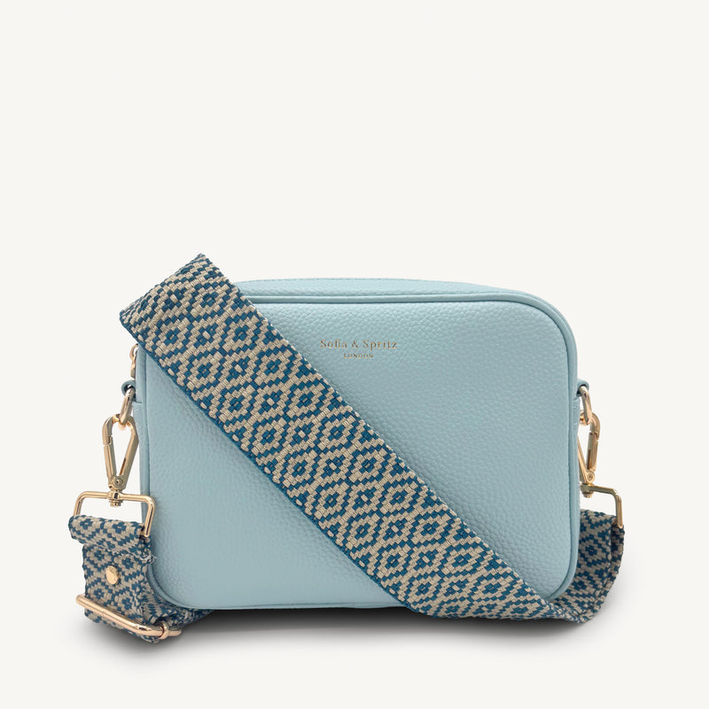 Blue & Stone Embroidered Strap