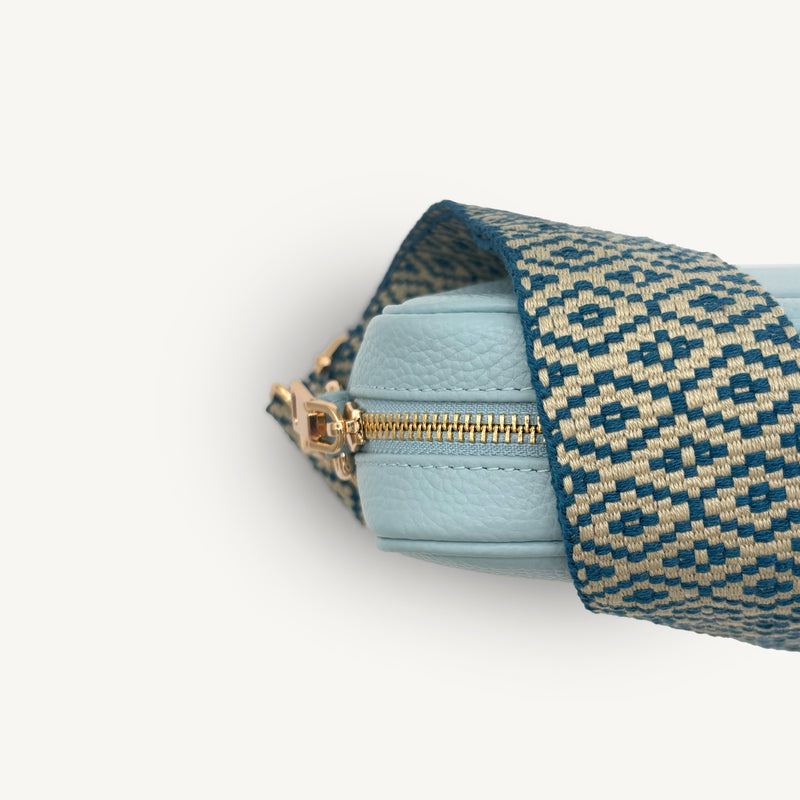 Blue & Stone Embroidered Strap