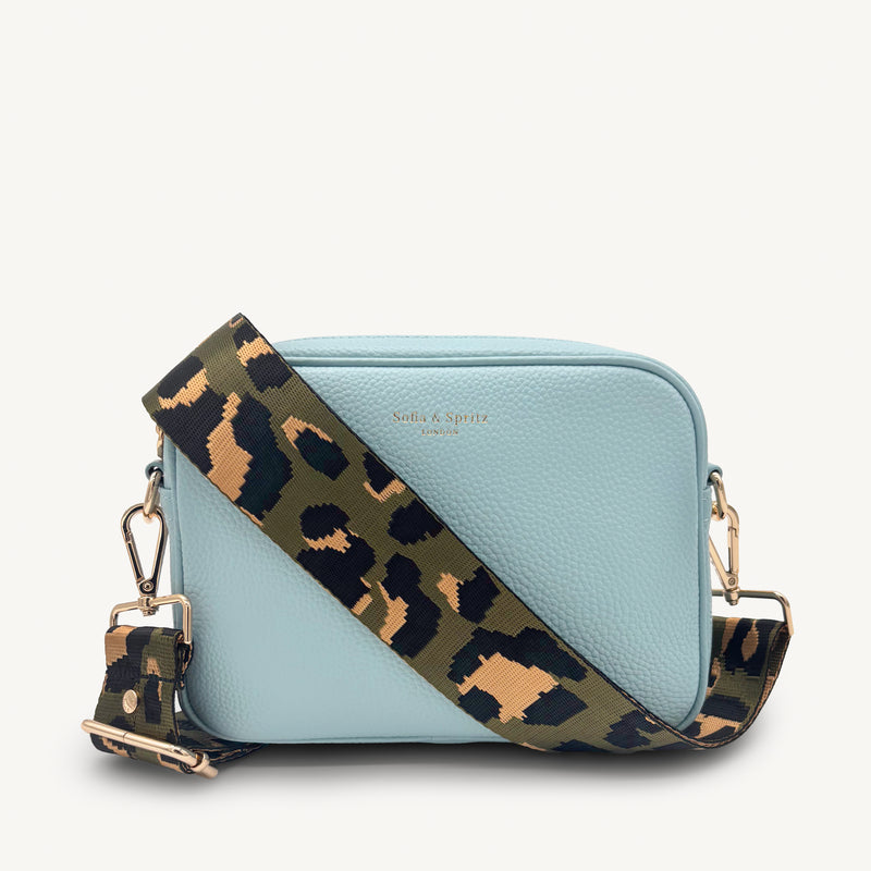 Grey & Gold Leopard Strap