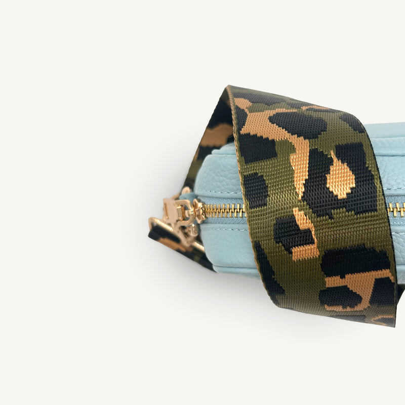 Grey & Gold Leopard Strap